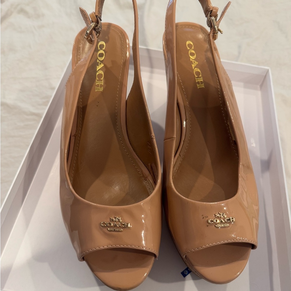 Coach wedge heels